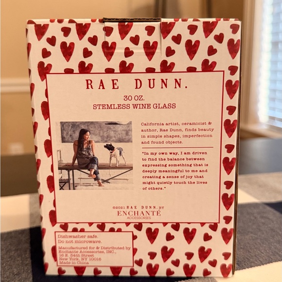 Rae Dunn BE MINE 30 oz Wine Glass Valentines Heart Boxed Mug Large Stemless - Picture 3 of 5